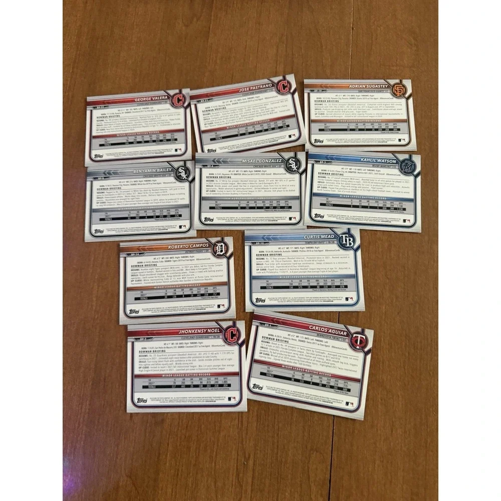 Topps 2022 MLB baseball cards BP Random lot‎ of 50, no dupes